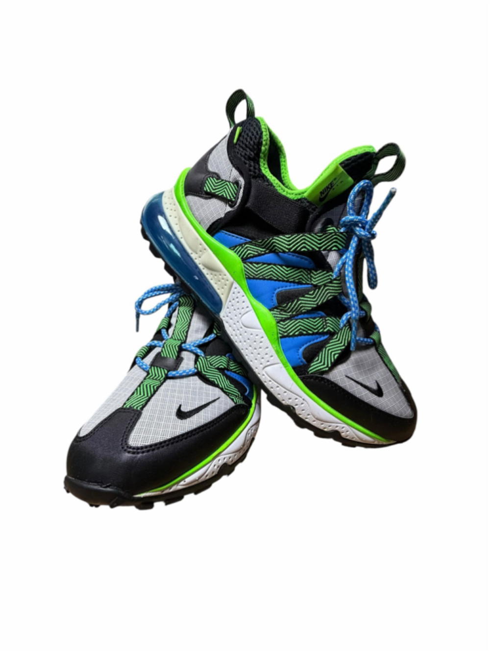 Nike Air Max 270 Bowfin Sprite Blue Green Trail Sneakers Men’s Size 9 US - Picture 10 of 11